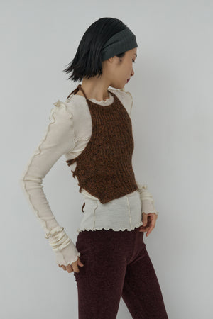 Melange Mohair Halter Top