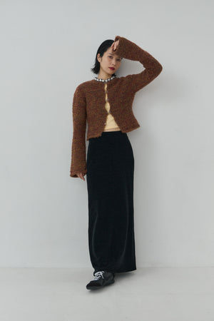 Loop yarn Flare Sleeve Cardigan