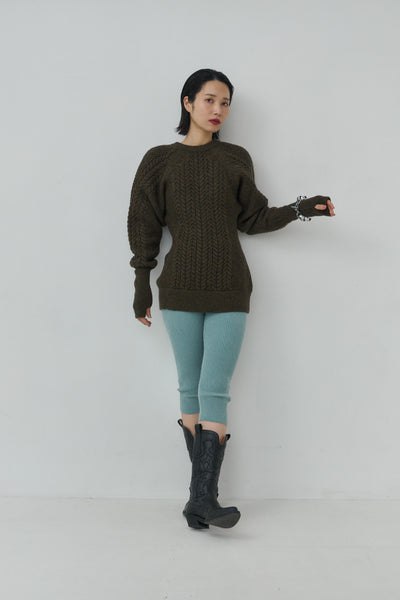 画像をギャラリービューアに読み込む, Sharp shape Wool pullover