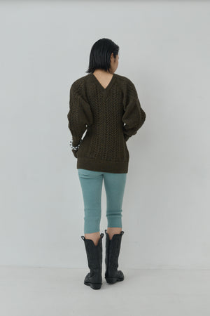 Sharp shape Wool pullover