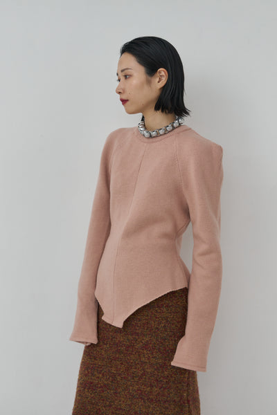 画像をギャラリービューアに読み込む, Wool Knit Bodysuit Like Pullover