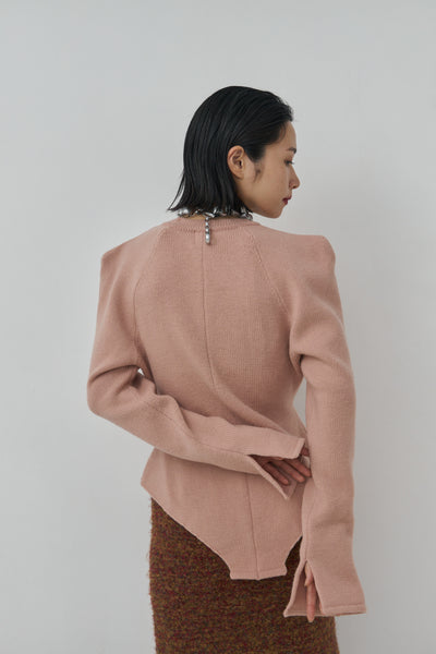 画像をギャラリービューアに読み込む, Wool Knit Bodysuit Like Pullover