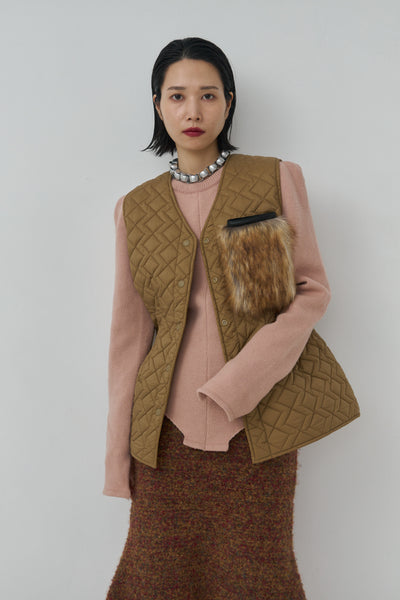 画像をギャラリービューアに読み込む, Reversible Craft Fur Pocket Vest