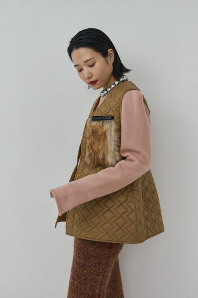 画像をギャラリービューアに読み込む, Reversible Craft Fur Pocket Vest