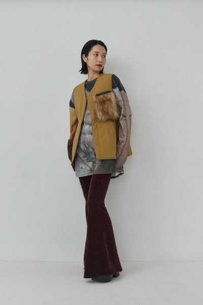 画像をギャラリービューアに読み込む, Reversible Craft Fur Pocket Vest