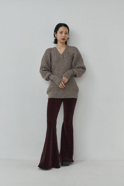 画像をギャラリービューアに読み込む, Sharp shape Wool pullover