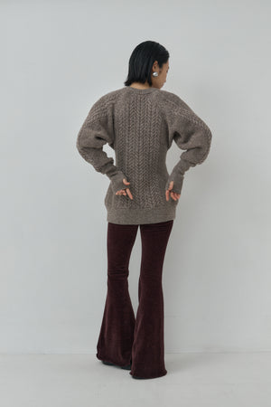 Sharp shape Wool pullover