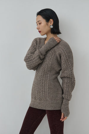 Sharp shape Wool pullover
