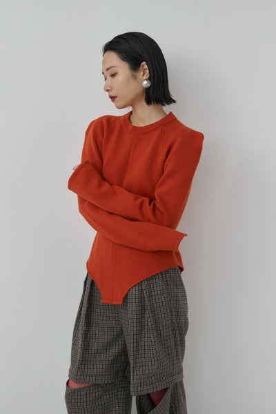 画像をギャラリービューアに読み込む, Wool Knit Bodysuit Like Pullover
