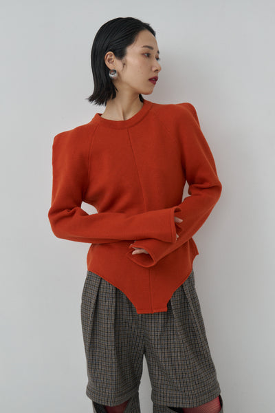 画像をギャラリービューアに読み込む, Wool Knit Bodysuit Like Pullover
