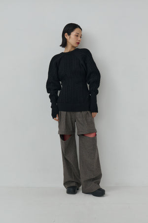 Sharp shape Wool pullover