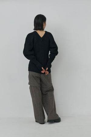 Sharp shape Wool pullover