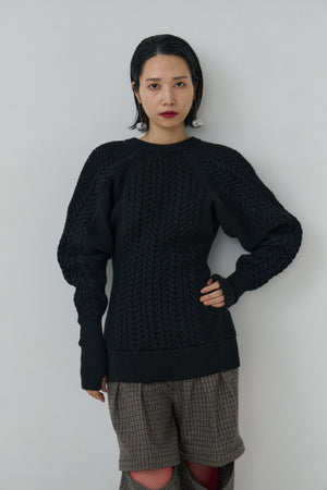 Sharp shape Wool pullover