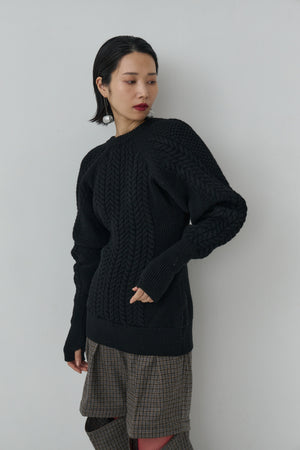 Sharp shape Wool pullover