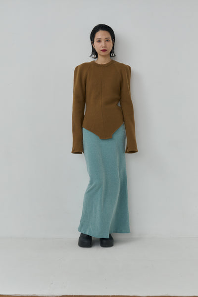 画像をギャラリービューアに読み込む, Wool Knit Bodysuit Like Pullover