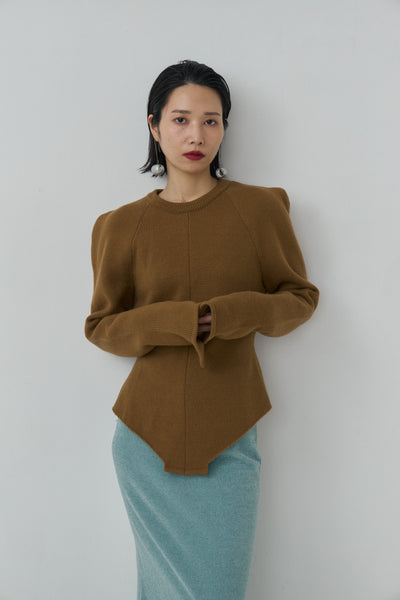 画像をギャラリービューアに読み込む, Wool Knit Bodysuit Like Pullover