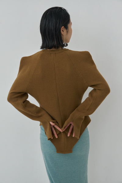 画像をギャラリービューアに読み込む, Wool Knit Bodysuit Like Pullover