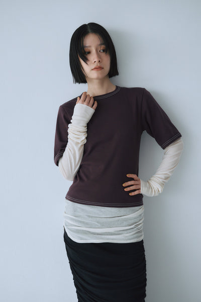 画像をギャラリービューアに読み込む, Stitch Tee & Sheer Top