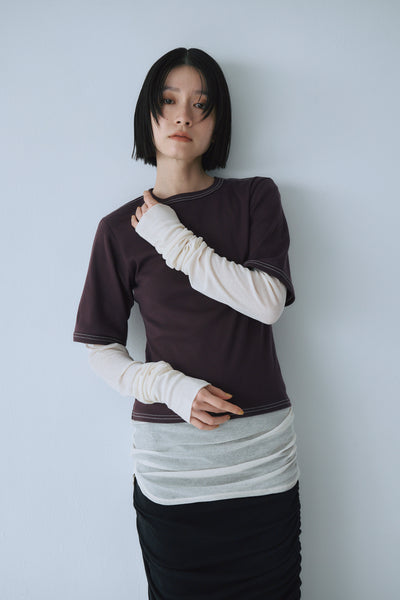 画像をギャラリービューアに読み込む, Stitch Tee & Sheer Top