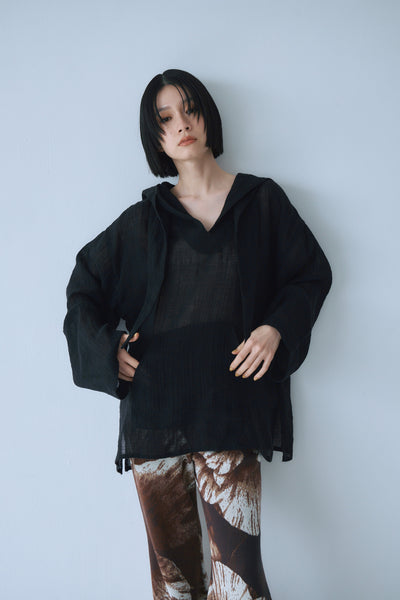 Load image into Gallery viewer, Sheer Linen Hoodie