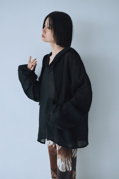 Load image into Gallery viewer, Sheer Linen Hoodie