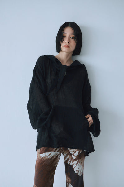 Load image into Gallery viewer, Sheer Linen Hoodie