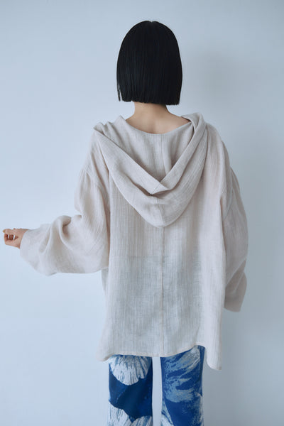 Load image into Gallery viewer, Sheer Linen Hoodie