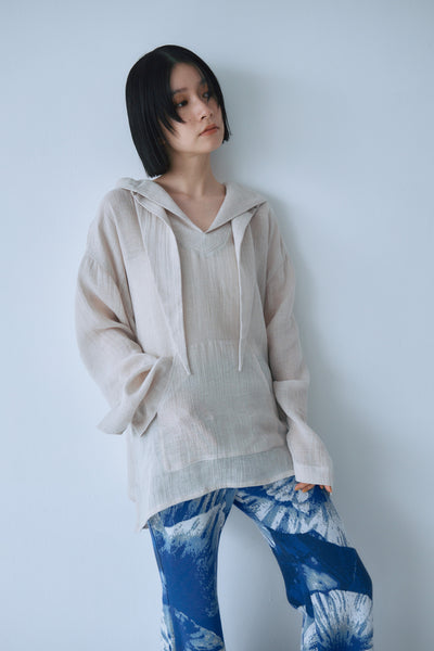 Load image into Gallery viewer, Sheer Linen Hoodie