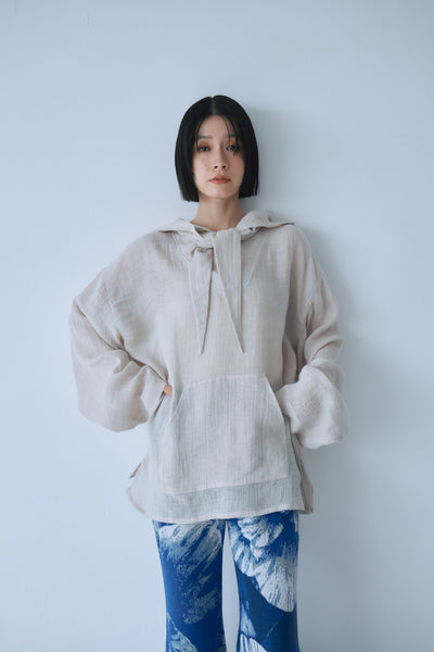 Load image into Gallery viewer, Sheer Linen Hoodie