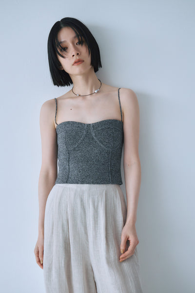 画像をギャラリービューアに読み込む, Melange Knit Bustier