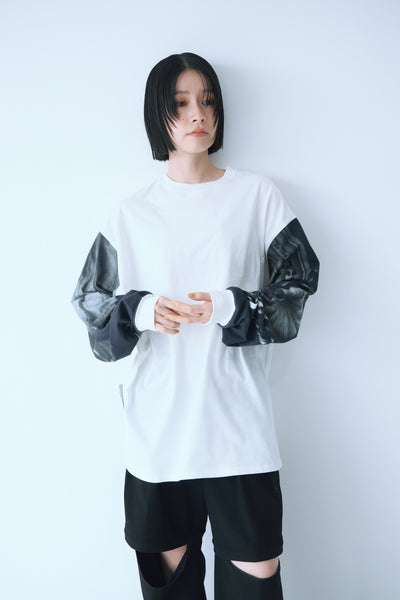 画像をギャラリービューアに読み込む, Memories Sleeve Rib Long Tee