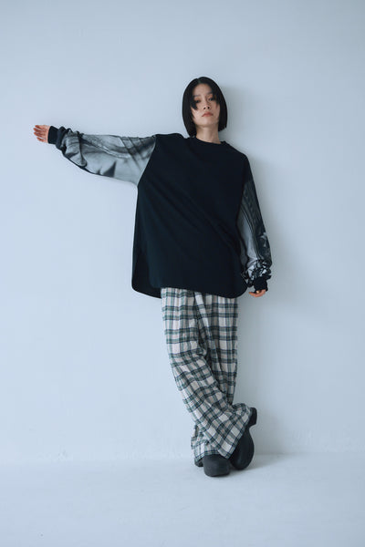 画像をギャラリービューアに読み込む, Memories Sleeve Rib Long Tee