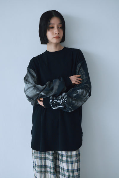 画像をギャラリービューアに読み込む, Memories Sleeve Rib Long Tee