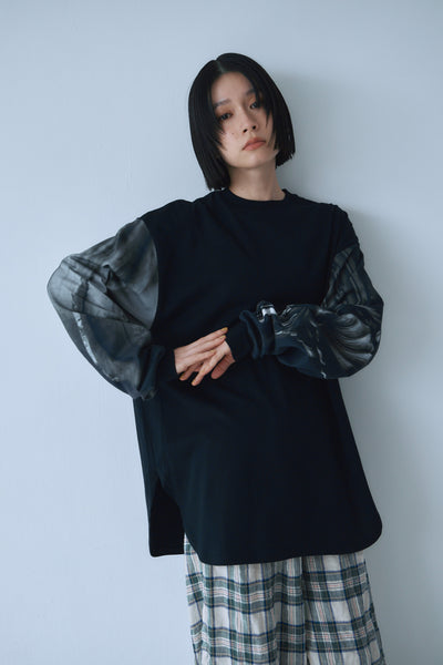 画像をギャラリービューアに読み込む, Memories Sleeve Rib Long Tee