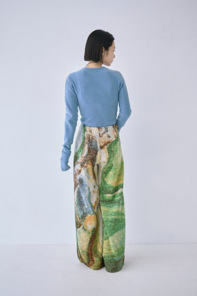 Load image into Gallery viewer, Melting Colors Jacquard Wide Pants