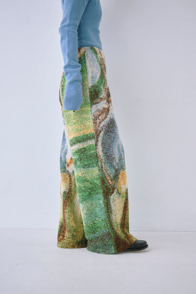 Load image into Gallery viewer, Melting Colors Jacquard Wide Pants