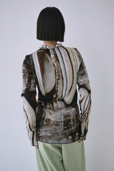 画像をギャラリービューアに読み込む, Photo Knit Pullover