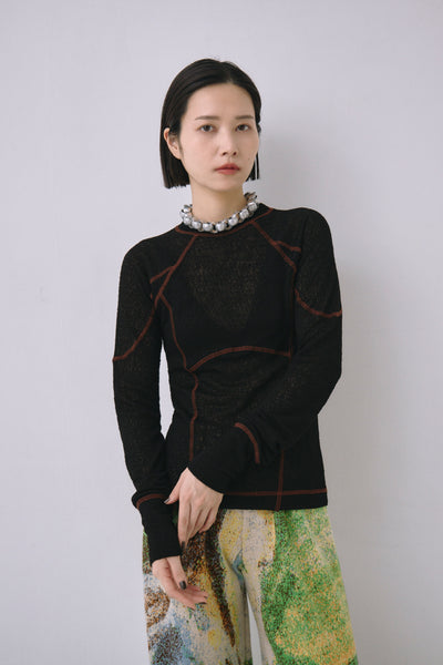 画像をギャラリービューアに読み込む, Lacy Jacquard Athletic Top
