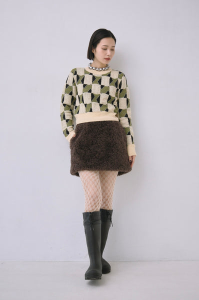 Load image into Gallery viewer, Craft fur Mini skirt