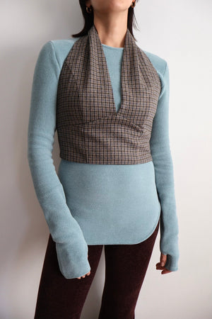 Check Halter Top