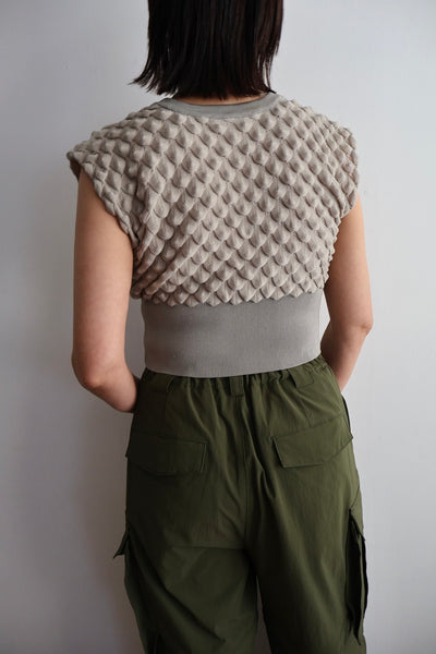 画像をギャラリービューアに読み込む, Scale Like knit vest