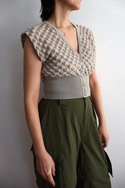 画像をギャラリービューアに読み込む, Scale Like knit vest