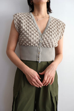 Scale Like knit vest