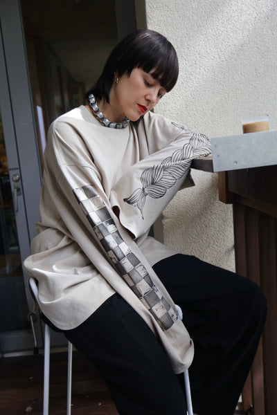 画像をギャラリービューアに読み込む, Mediam ×「STAMP DOODLE」Pullover