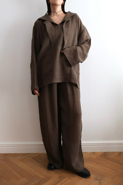 Load image into Gallery viewer, Sheer Linen Hoodie