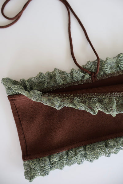 画像をギャラリービューアに読み込む, Frill Lace Tube Bra