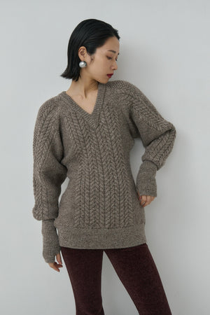 Sharp shape Wool pullover