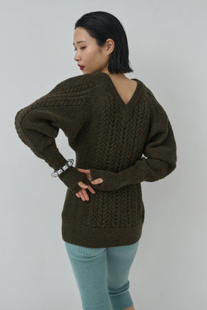 Sharp shape Wool pullover