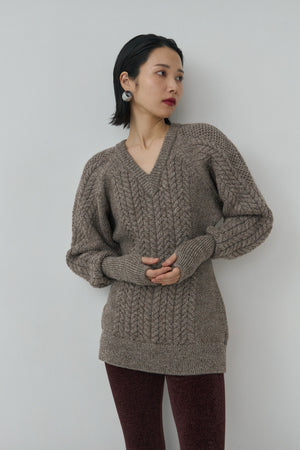 Sharp shape Wool pullover
