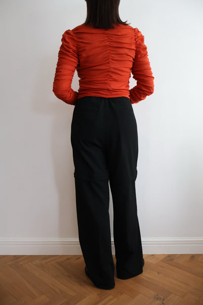 Load image into Gallery viewer, Cotton Tulle Gather Top